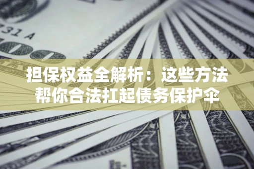 济南担保权益全解析：这些方法帮你合法扛起债务保护伞