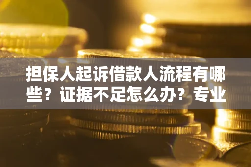 济南担保人起诉借款人流程有哪些？证据不足怎么办？专业律师解答