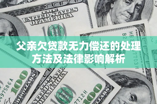 济南父亲欠贷款无力偿还的处理方法及法律影响解析
